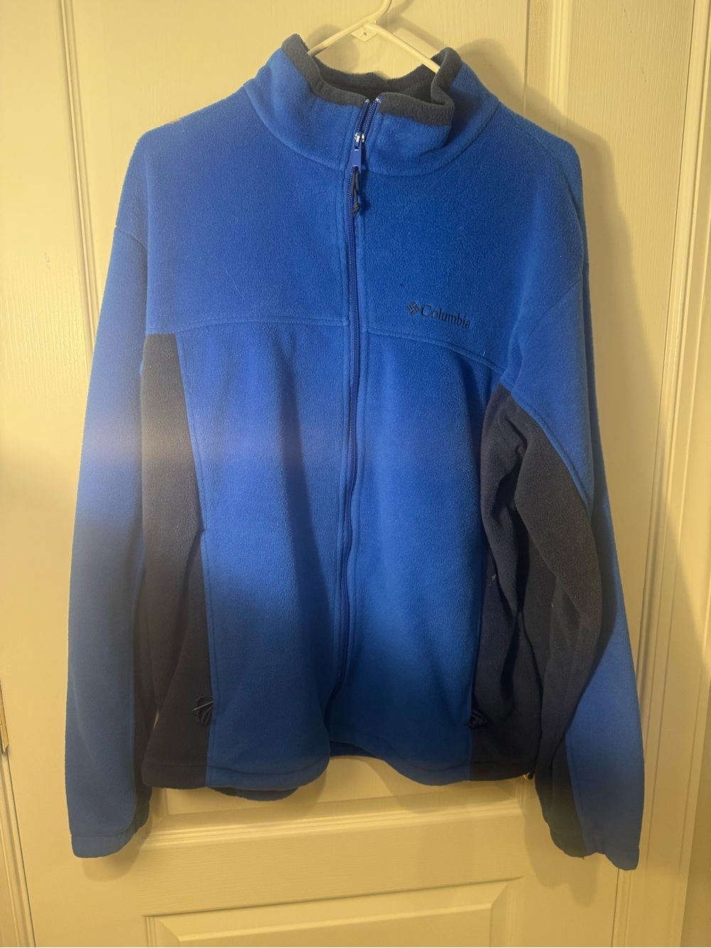 Columbia Men’s Royal Blue and Navy Full-Zip Fleece Jacket